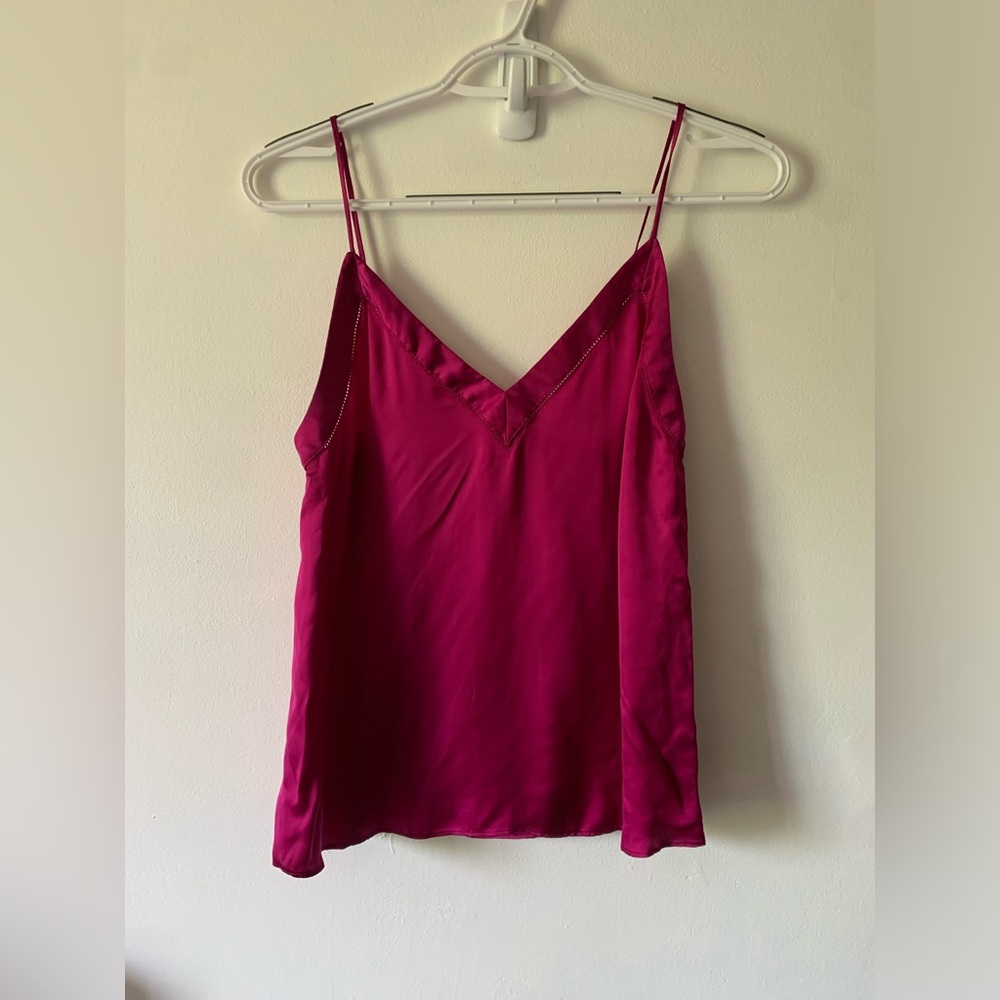 Aritzia Wilfred Cabrel Camisole Magenta XS